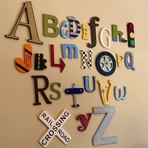 Custom painted wood ABC’s!